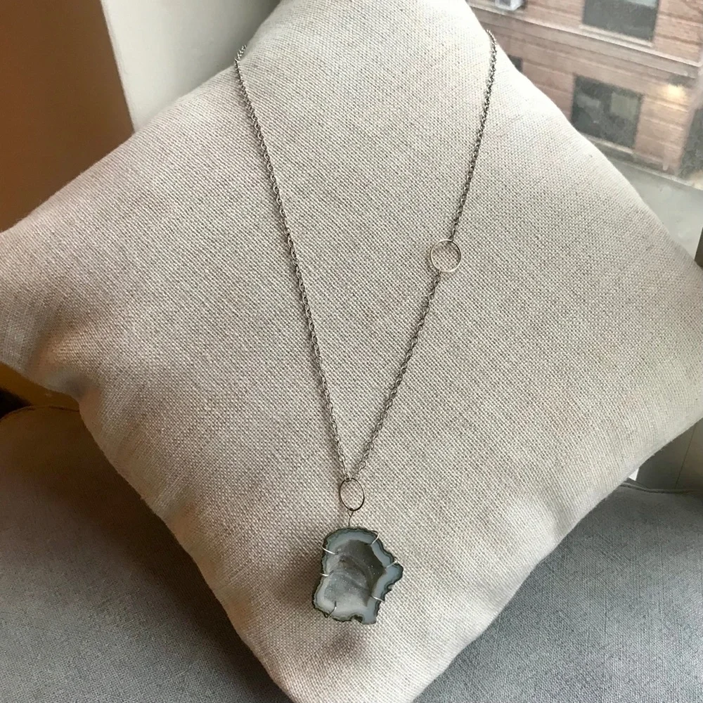 Melissa Joy Manning Caged Geode Necklace